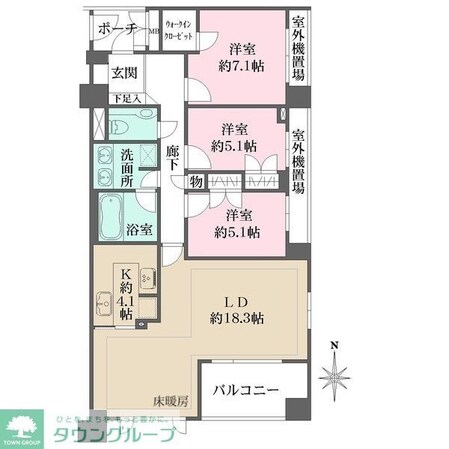 ファミールスクエア中野坂上の物件間取画像